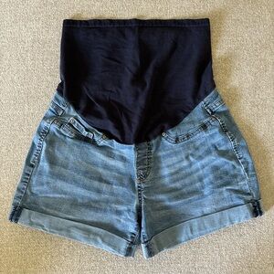 Denim Maternity Shorts